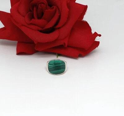 Anillo de malaquita JTV BBJ de plata esterlina nuevo sin etiquetas talla 9 7,87 g CAT CHARITY Foto 1 de 2