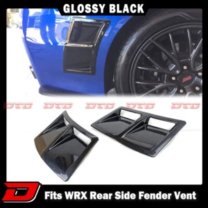 21 Fit For Subaru WRX STI 4th 4D Side Vent Fender Intake Cover Glossy Black - Bild 1 von 7