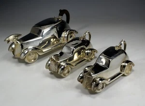 Car Tea Set Art Deco Streamline Automobile Hood Ornament Modernism England 1930 - Picture 1 of 23