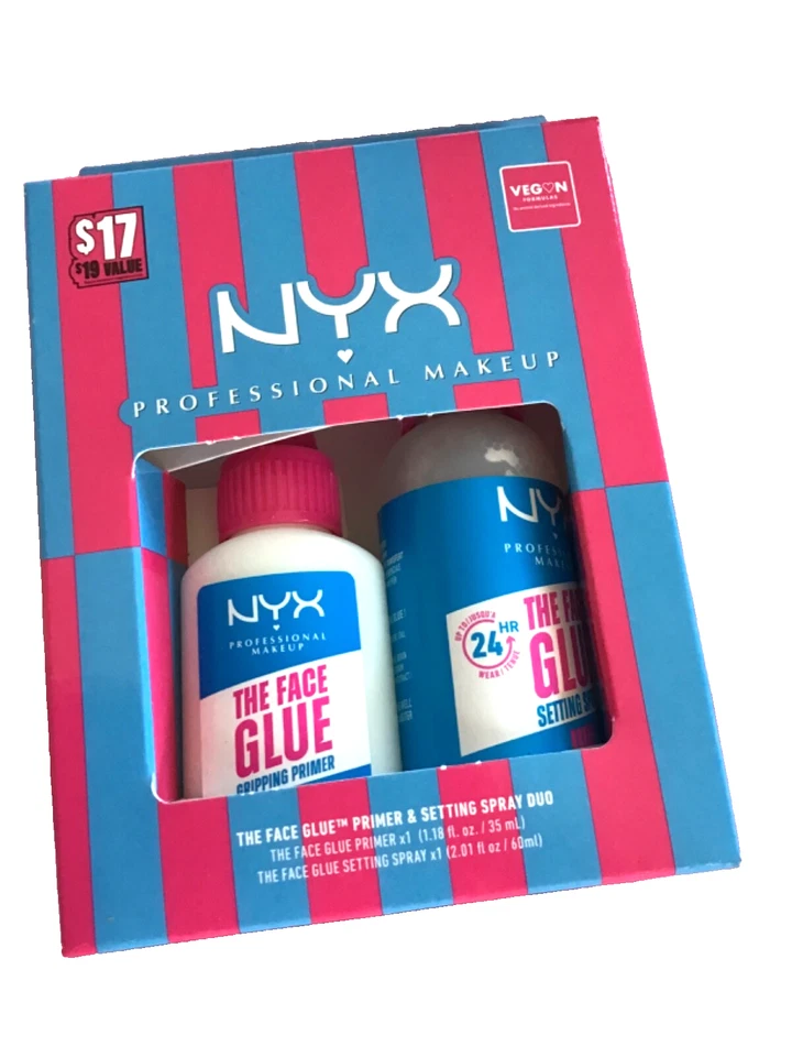 New NYX The Face Glue Gripping Primer & Setting Spray Set In Box - Image 1 of 2