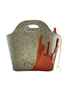OTTOLINGER Tasche Henri Korb grau einfarbig gebraucht JAPAN - Bild 1 von 8