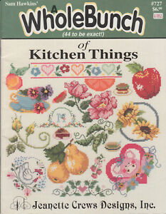 Cross Stitch Pattern Booklet ~ A Whole Bunch of Kitchen Things #JCD727