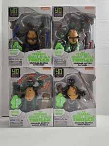 TMNT Classic Sketch 40th Anniversary Ninja Turtles Original Figur 4er Set - NEU! - Bild 1 von 4