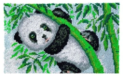 Panda Rug Latch Hooking Kit (85x58cm) - Image 1 of 4