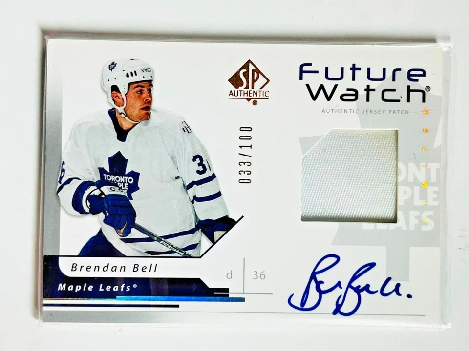 2006-07 SP Authentic Future Watch Autographs Patch FWAP #207 Brendan Bell - Image 1 of 1