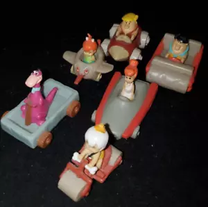 Juego clásico de seis vehículos de juguete prehistóricos de 2" Denny's (KR) de los años 90 - Imagen 1 de 8