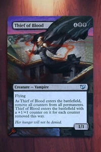 Thief of Blood *Magic Altered Hand Painted Extended Borderless Art* MTG by Erich - Picture 1 of 3
