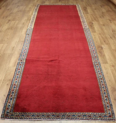 Traditional Vintage Wool 373cmX 110cm Oriental Rug Handmade Carpet Rugs  - Image 1 of 4