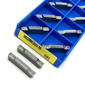 10 Stck. MGMN300-M H01 Aluminium Schneiden Drehmaschine Einsätze Trennen Abschneiden Bits - Bild 1 von 2