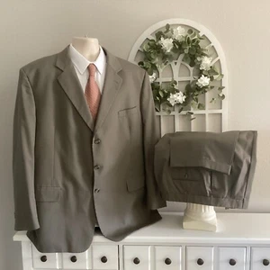 JOS A BANK BLACK LABEL HERREN 3 BTN 100 % WOLLE 2-TEILIG ANZUG 50 L 40 X 30 DRK HELLBRAUN - Bild 1 von 8