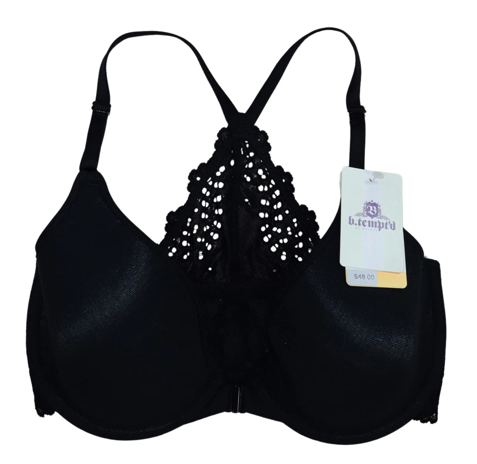 b.tempt'd Underwire Lace Back Lightly Padded Solid Color Women's Bra NWT - Image 1 of 1