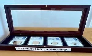 2023-W AGE Eagles Proof 4-Coin Year Set NGC PF70 ER Ed Moy Signed - Picture 1 of 7