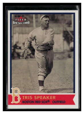 Altavoz Fleer Boston Red Sox 2001 100 aniversario #41 Tris Foto 1 de 2