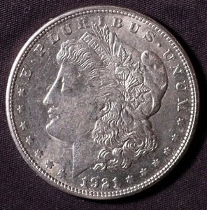 1921-S MORGAN DOLLAR - Picture 1 of 2