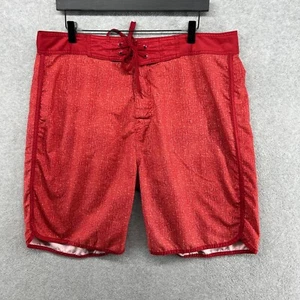 Old Navy Board Shorts Mens Size XL Red Flat Front Unlined Swim Trunks - Picture 1 of 11