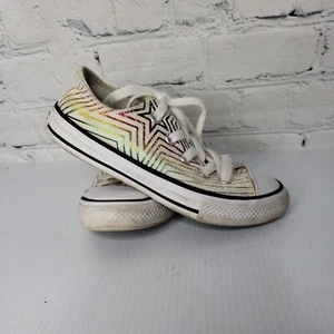 Scarpe Converse Chuck Taylor All Star CTAS OX Arcobaleno Metallizzato Ragazza Taglia 12 - Foto 1 di 10