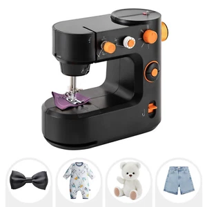 Mini macchina da cucire elettrica portatile due modalità con scatola portaoggetti per principianti - Foto 1 di 24