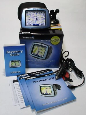 GARMIN StreetPilot 3.5" Touchscreen Windshield Mount GPS Navigation Bundle c530 - Image 1 of 4