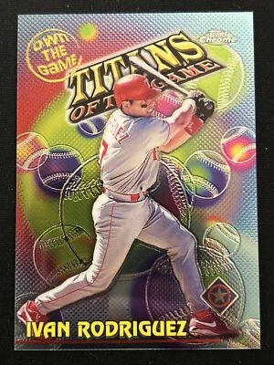 2000 Topps Chrome Own the Game Ivan Rodriguez #OTG23 - Image 1 of 2