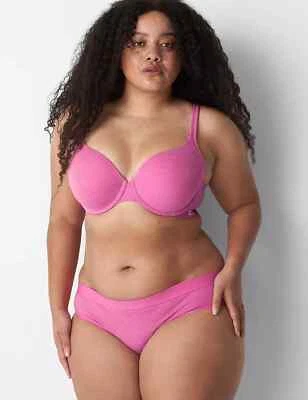 Lane Bryant Plus Cotton Lightly Lined T-Shirt Bra Heather Pink  Size: 46C - Image 1 of 4