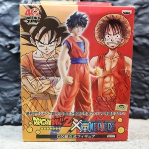 New Dragon Ball Z x One Piece 40th DX Goku Style Luffy Figure - Picture 1 of 7