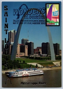 #4044 Wonders of America Gateway Arch Maxi Card w/Pictorial Cancel - Picture 1 of 2