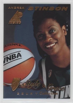 1997 Pinnacle Inside WNBA Court Collection Andrea Stinson #77 Rookie RC - Image 1 of 2