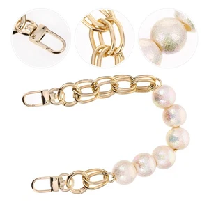 1Pc Pearl Bag Chain Clutch Decorative Strap DIY Bag Accessory - Picture 1 of 8