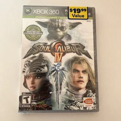 Soul Calibur 4 IV Platinum Hits Microsoft Xbox 360 - Brand New Factory Sealed - Image 1 of 4