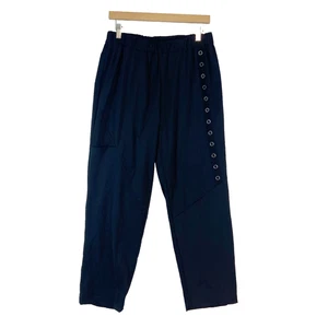 Chalet et Ceci Pants Women's Medium Black Pull On Lagenlook Bohemian Stretch - Picture 1 of 7