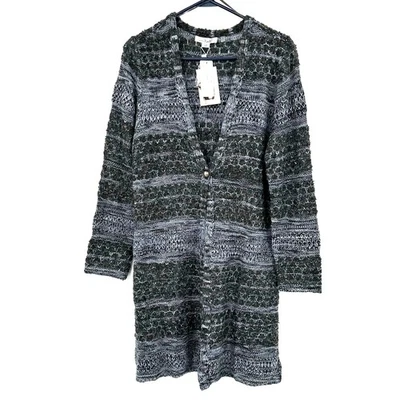 Cárdigan plumero Simply Noelle talla S/M 8-10 suéter tejido a rayas nuevo con etiquetas Foto 1 de 4