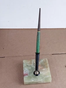 Rare Vintage Chilton 14k Nib Fountain Pen Desk Set Marble Base  - Picture 1 of 18