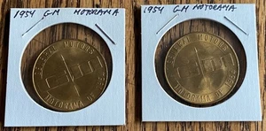 1954 GENERAL MOTORS MOTORAMA MARKEN PAAR - SCHÖNES DETAIL - NACHLASS - Bild 1 von 2