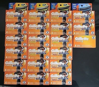 21) GILLETTE FUSION 5 CARTRIGES/BLADES/4 COUNT-TOTAL 84 BLADES- BRAND NEW!!! - Image 1 of 2