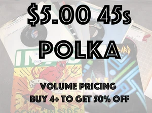 $5 Polka 45s - $5.00 shipping  - Volume Pricing - Buy 4+@50% Off - Imagen 1 de 29