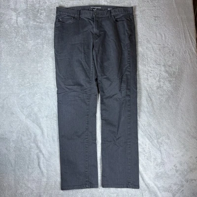 Jean de viaje Banana Republic para hombre 36x34 (se adapta a 36x32) gris delgado elástico Foto 1 de 4