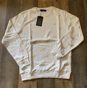 Sudadera George V Avenue Paris Blanca Y Dorada Talla XL Nueva Con Etiqueta  - Imagen 1 de 9