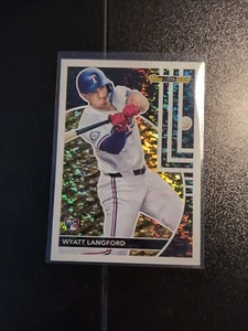 2024 Topps Update #BG-10 Wyatt Langford Black Gold Texas Rangers Rookie - Picture 1 of 2
