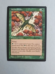 Kyscu Drake, MTG Visions (1997), Uncommon Green Creature VNM - Picture 1 of 2