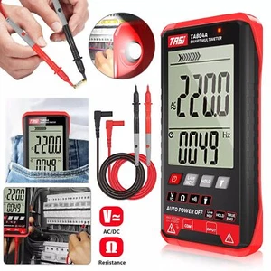 Display Digitale Multimetro Voltmetro AC DC Volt Ohmmetro Tester Meter Auto Range - Foto 1 di 8