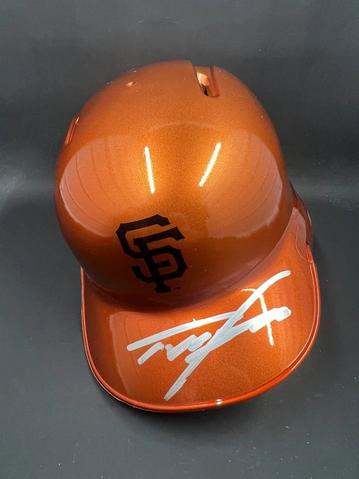 Tyler Fitzgerald Signed Mini San Francisco Giants Batting Helmet JSA - Image 1 of 3