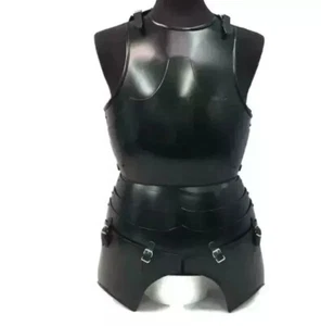 Medieval Half Body Armor Suit Cuirass Black Antique Battle Warrior Jacket Steel - Picture 1 of 4