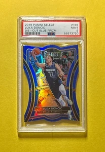 Panini Select Luka Doncic 2019 troquelado azul Prizm/249 #193 PSA como nuevo 9 Mavericks - Imagen 1 de 2