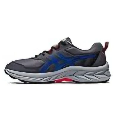 Zapato para correr ASICS Kids Pre Venture 9 GS (Big Kid) talla 5 gris/azul/rojo ¡EXCELENTE ESTADO USADO!  Foto 1 de 4
