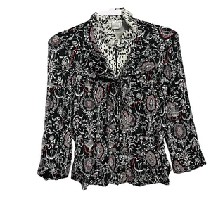 Giacca donna Alberto Makali taglia M stropicciata floreale paisley con cerniera - Foto 1 di 8