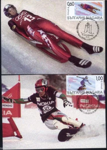 BULGARIEN 2010 VANCOUVER WINTEROLYMPISCHE SPIELE MAXIKARTEN - Bild 1 von 2