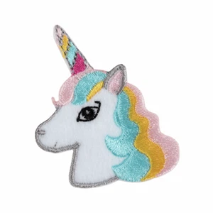 Unicorn  embroidered motif iron on sew on patch appliqué embroidery - Picture 1 of 1