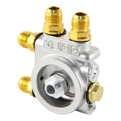 10AN 3/4"x16UNFI AN10 Greddy Oil Cooler Filter Adapter Thermostat (75°-82°)±0.5° - Image 1 of 4