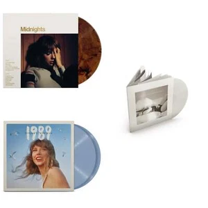 Taylor Swift - Midnights (X) (Mahogany Color LP Vinyl) & 1989 (Taylor's Version) - Picture 1 of 4