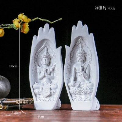 Creative Thai Buddhist Bergamot Ornaments Chinese Buddha Statue Decoration Resin - Image 1 of 4